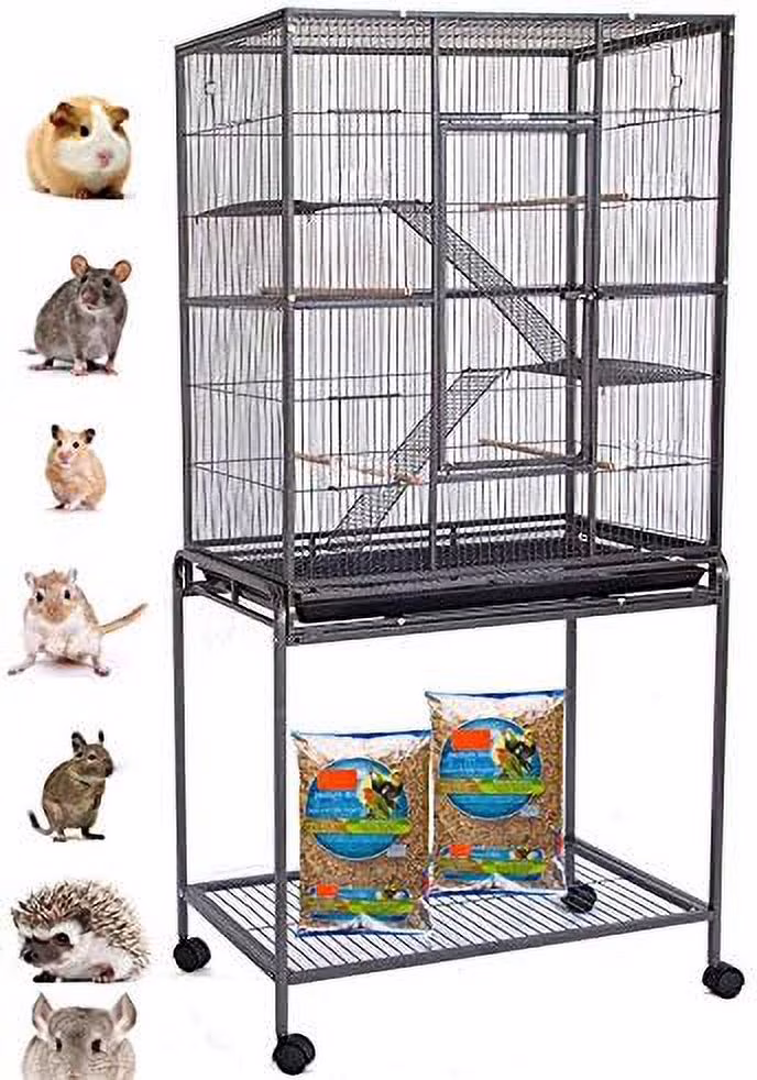 64 Extra Large 4-Tier ½ Wrought Iron Cage